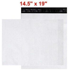 100 Polymailer Shipping Bags 14.5" x 19" White Brand New (no padding)
